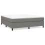 Cama box spring con colchón tela gris oscuro 180x200 cm de vidaXL, Camas y somieres - Ref: Foro24-3144440, Precio: 530,14 €, ...