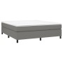 Cama box spring con colchón tela gris oscuro 180x200 cm de vidaXL, Camas y somieres - Ref: Foro24-3144440, Precio: 530,14 €, ...