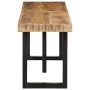 Banco de madera maciza de mango rugosa y acero 160 cm en Bancos para recibidores y almacenamiento | Comprar online en Foru.es