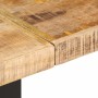 Banco de madera maciza de mango rugosa y acero 160 cm en Bancos para recibidores y almacenamiento | Comprar online en Foru.es