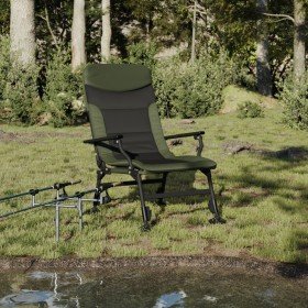 Silla de pesca con reposabrazos plegable verde en Sillas de jardín | Comprar online en Foru.es