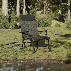 Silla de pesca con reposabrazos plegable camuflaje en Sillas de jardín | Comprar online en Foru.es