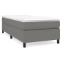 Cama box spring con colchón tela gris oscuro 90x190 cm de vidaXL, Camas y somieres - Ref: Foro24-3144384, Precio: 276,92 €, D...