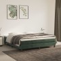 Cama box spring con colchón terciopelo verde oscuro 160x200 cm de vidaXL, Camas y somieres - Ref: Foro24-3144342, Precio: 443...