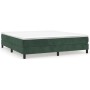 Cama box spring con colchón terciopelo verde oscuro 160x200 cm de vidaXL, Camas y somieres - Ref: Foro24-3144342, Precio: 443...
