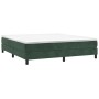 Cama box spring con colchón terciopelo verde oscuro 160x200 cm de vidaXL, Camas y somieres - Ref: Foro24-3144342, Precio: 443...