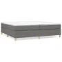 Box spring bed with dark gray fabric mattress 200x200 cm by vidaXL, Beds and slatted bases - Ref: Foro24-3144547, Price: 518,...