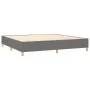 Box spring bed with dark gray fabric mattress 200x200 cm by vidaXL, Beds and slatted bases - Ref: Foro24-3144547, Price: 518,...