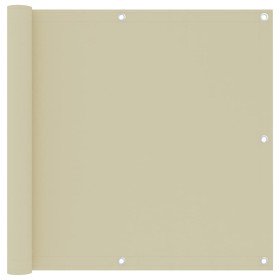 Toldo para balcón tela oxford color crema 90x500 cm en Sombrillas | Comprar online en Foru.es