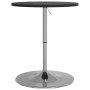 Mesa alta de bar madera ingeniería y acero negra 60x60x90 cm en Mesas de comedor | Comprar online en Foru.es