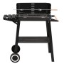 Barbacoa de carbón con ruedas acero negro de vidaXL, Barbacoas - Ref: Foro24-315386, Precio: 76,42 €, Descuento: %