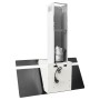 Campana extractora pared acero y vidrio templado blanco 90 cm de vidaXL, Extractores - Ref: Foro24-51674, Precio: 238,02 €, D...