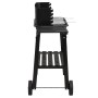 Barbacoa de carbón con ruedas acero negro de vidaXL, Barbacoas - Ref: Foro24-315386, Precio: 76,42 €, Descuento: %