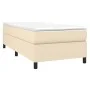 Boxspringbett mit cremefarbener Stoffmatratze 100x200 cm von vidaXL, Betten und Lattenroste - Ref: Foro24-3144404, Preis: 282...