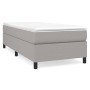 Cama box spring con colchón tela gris claro 100x200 cm de vidaXL, Camas y somieres - Ref: Foro24-3144399, Precio: 288,09 €, D...