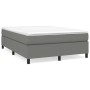 Cama box spring con colchón tela gris oscuro 140x200 cm de vidaXL, Camas y somieres - Ref: Foro24-3144424, Precio: 389,60 €, ...