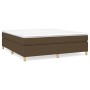 Cama box spring con colchón tela marrón oscuro 180x200 cm de vidaXL, Camas y somieres - Ref: Foro24-3144541, Precio: 505,82 €...