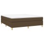 Cama box spring con colchón tela marrón oscuro 180x200 cm de vidaXL, Camas y somieres - Ref: Foro24-3144541, Precio: 505,82 €...