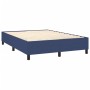 Cama box spring con colchón tela azul 140x200 cm de vidaXL, Camas y somieres - Ref: Foro24-3144429, Precio: 402,37 €, Descuen...
