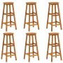 Taburetes de cocina 6 unidades madera maciza de acacia de vidaXL, Sillas de jardín - Ref: Foro24-310287, Precio: 243,42 €, De...