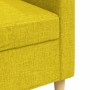 Sofá de 3 plazas de tela amarillo claro 210 cm en Sofás | Comprar online en Foru.es