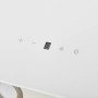 Campana extractora pared acero y vidrio templado blanco 90 cm de vidaXL, Extractores - Ref: Foro24-51674, Precio: 238,02 €, D...