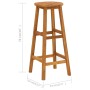 Taburetes de cocina 6 unidades madera maciza de acacia de vidaXL, Sillas de jardín - Ref: Foro24-310287, Precio: 243,42 €, De...