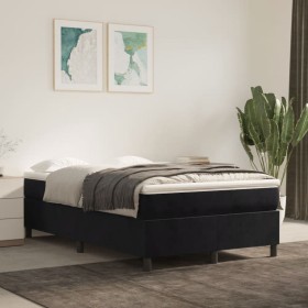 Cama box spring con colchón terciopelo negro 120x200 cm de vidaXL, Camas y somieres - Ref: Foro24-3144671, Precio: 356,99 €, ...
