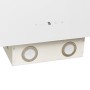 Campana extractora pared acero y vidrio templado blanco 90 cm de vidaXL, Extractores - Ref: Foro24-51674, Precio: 238,02 €, D...