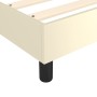 Cama box spring con colchón cuero sintético crema 100x200 cm de vidaXL, Camas y somieres - Ref: Foro24-3144592, Precio: 278,4...