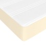 Cama box spring con colchón cuero sintético crema 100x200 cm de vidaXL, Camas y somieres - Ref: Foro24-3144592, Precio: 278,4...