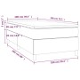 Cama box spring con colchón cuero sintético crema 100x200 cm de vidaXL, Camas y somieres - Ref: Foro24-3144592, Precio: 278,4...