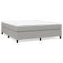 Cama box spring con colchón tela gris claro 180x200 cm de vidaXL, Camas y somieres - Ref: Foro24-3144439, Precio: 498,23 €, D...