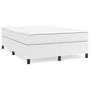 Cama box spring con colchón cuero sintético blanco 140x190 cm de vidaXL, Camas y somieres - Ref: Foro24-3144603, Precio: 433,...