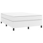 Cama box spring con colchón cuero sintético blanco 140x190 cm de vidaXL, Camas y somieres - Ref: Foro24-3144603, Precio: 433,...