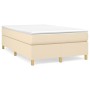 Cama box spring con colchón tela color crema 120x200 cm de vidaXL, Camas y somieres - Ref: Foro24-3144511, Precio: 369,34 €, ...