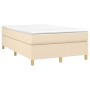 Cama box spring con colchón tela color crema 120x200 cm de vidaXL, Camas y somieres - Ref: Foro24-3144511, Precio: 369,34 €, ...