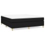Cama box spring con colchón tela negro 180x200 cm de vidaXL, Camas y somieres - Ref: Foro24-3144540, Precio: 542,89 €, Descue...