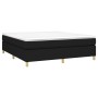 Cama box spring con colchón tela negro 180x200 cm de vidaXL, Camas y somieres - Ref: Foro24-3144540, Precio: 542,89 €, Descue...