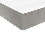 Cama box spring con colchón terciopelo gris claro 140x190 cm de vidaXL, Camas y somieres - Ref: Foro24-3144675, Precio: 444,3...