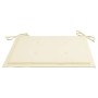 Sillas de jardín 4 uds madera teca con cojines color crema en Sillas de jardín | Comprar online en Foru.es