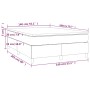 Cama box spring con colchón terciopelo azul oscuro 140x200 cm de vidaXL, Camas y somieres - Ref: Foro24-3144685, Precio: 392,...