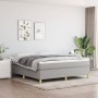 Cama box spring con colchón tela gris claro 160x200 cm de vidaXL, Camas y somieres - Ref: Foro24-3144530, Precio: 451,61 €, D...