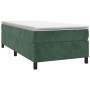 Cama box spring con colchón terciopelo verde oscuro 90x190 cm de vidaXL, Camas y somieres - Ref: Foro24-3144654, Precio: 253,...