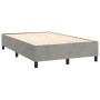 Cama box spring con colchón terciopelo gris claro 120x200 cm de vidaXL, Camas y somieres - Ref: Foro24-3144669, Precio: 368,1...
