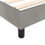 Cama box spring con colchón terciopelo gris claro 120x200 cm de vidaXL, Camas y somieres - Ref: Foro24-3144669, Precio: 368,1...