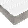 Cama box spring con colchón terciopelo gris claro 120x200 cm de vidaXL, Camas y somieres - Ref: Foro24-3144669, Precio: 368,1...