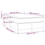 Cama box spring con colchón terciopelo gris claro 120x200 cm de vidaXL, Camas y somieres - Ref: Foro24-3144669, Precio: 368,1...