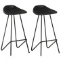 Taburetes de cocina 2 unidades cuero auténtico negro de vidaXL, Taburetes de cocina - Ref: Foro24-320641, Precio: 151,76 €, D...