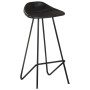 Taburetes de cocina 2 unidades cuero auténtico negro de vidaXL, Taburetes de cocina - Ref: Foro24-320641, Precio: 151,76 €, D...